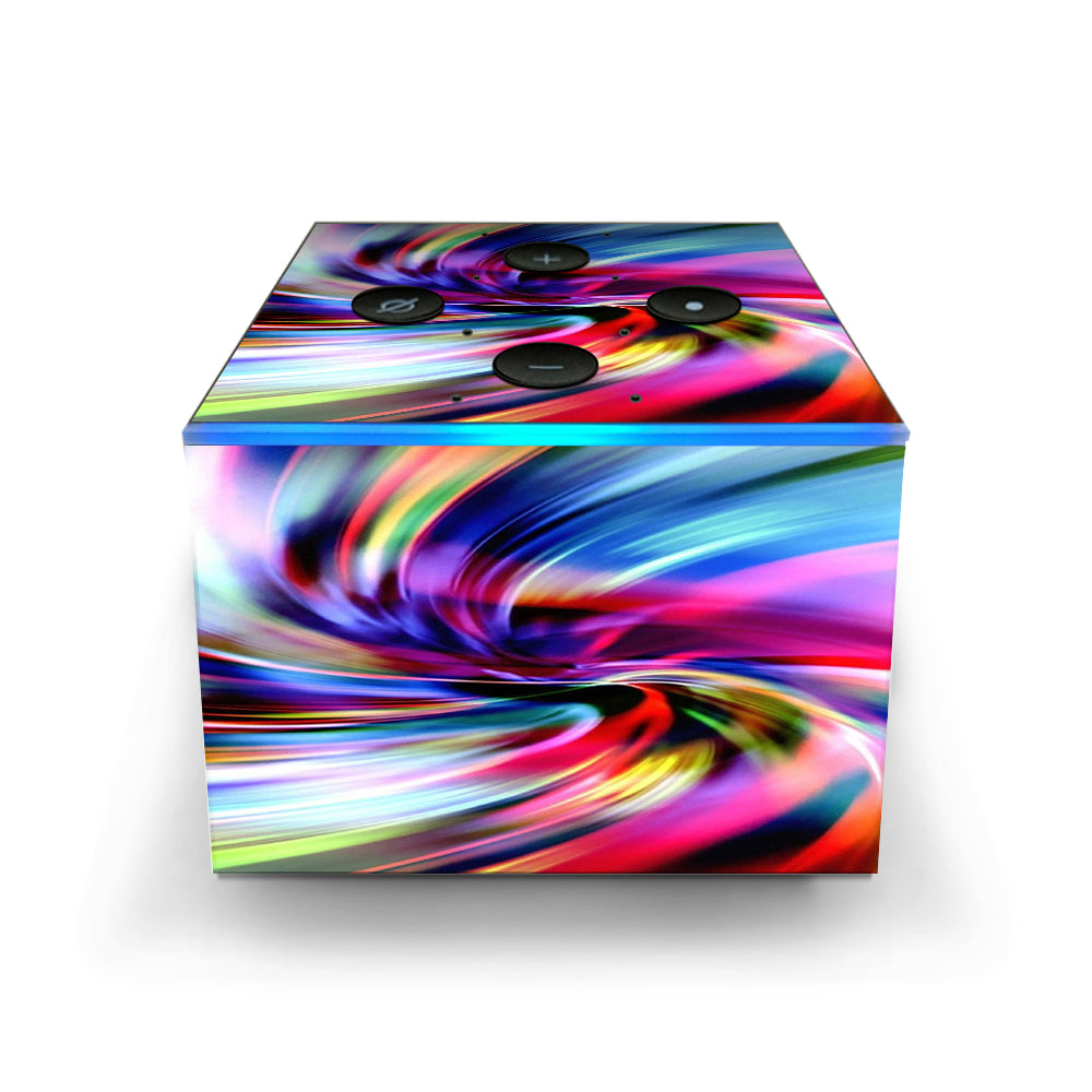  Color Swirls Trippy Amazon Fire TV Cube Skin