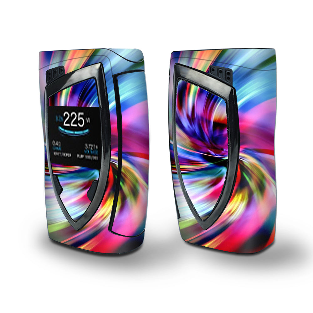 Skin Decal Vinyl Wrap for Smok Devilkin Kit 225w Vape (includes TFV12 Prince Tank Skins) skins cover/ color swirls trippy