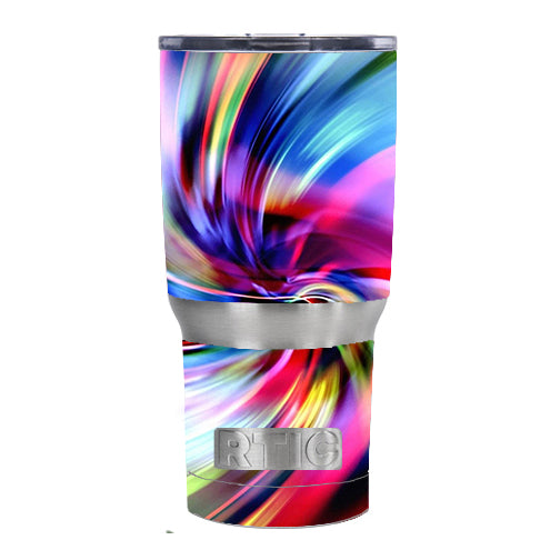  Color Swirls Trippy RTIC 20oz Tumbler Skin