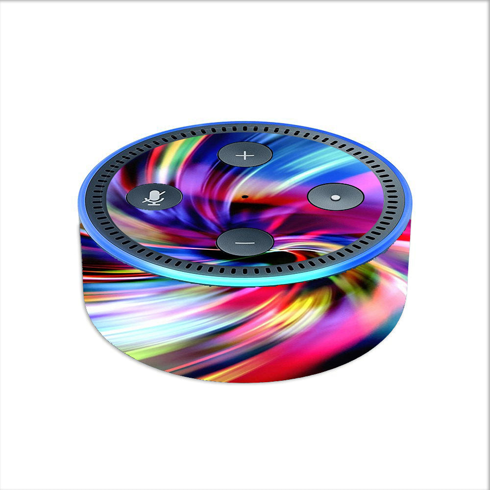  Color Swirls Trippy Amazon Echo Dot 2nd Gen Skin