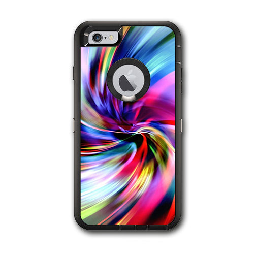  Color Swirls Trippy Otterbox Defender iPhone 6 PLUS Skin