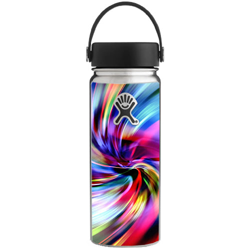  Color Swirls Trippy Hydroflask 18oz Wide Mouth Skin