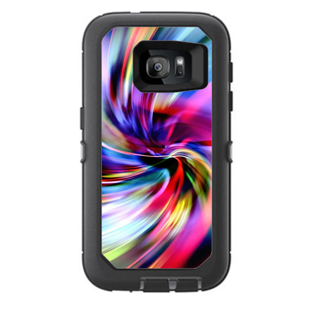  Color Swirls Trippy Otterbox Defender Samsung Galaxy S7 Skin