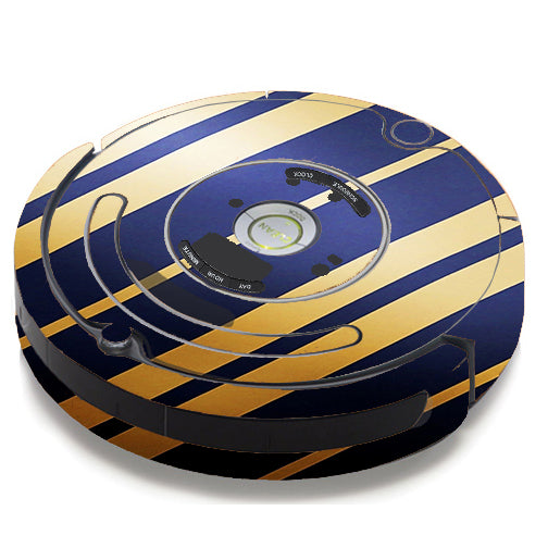  Blue Gold Stripes iRobot Roomba 650/655 Skin