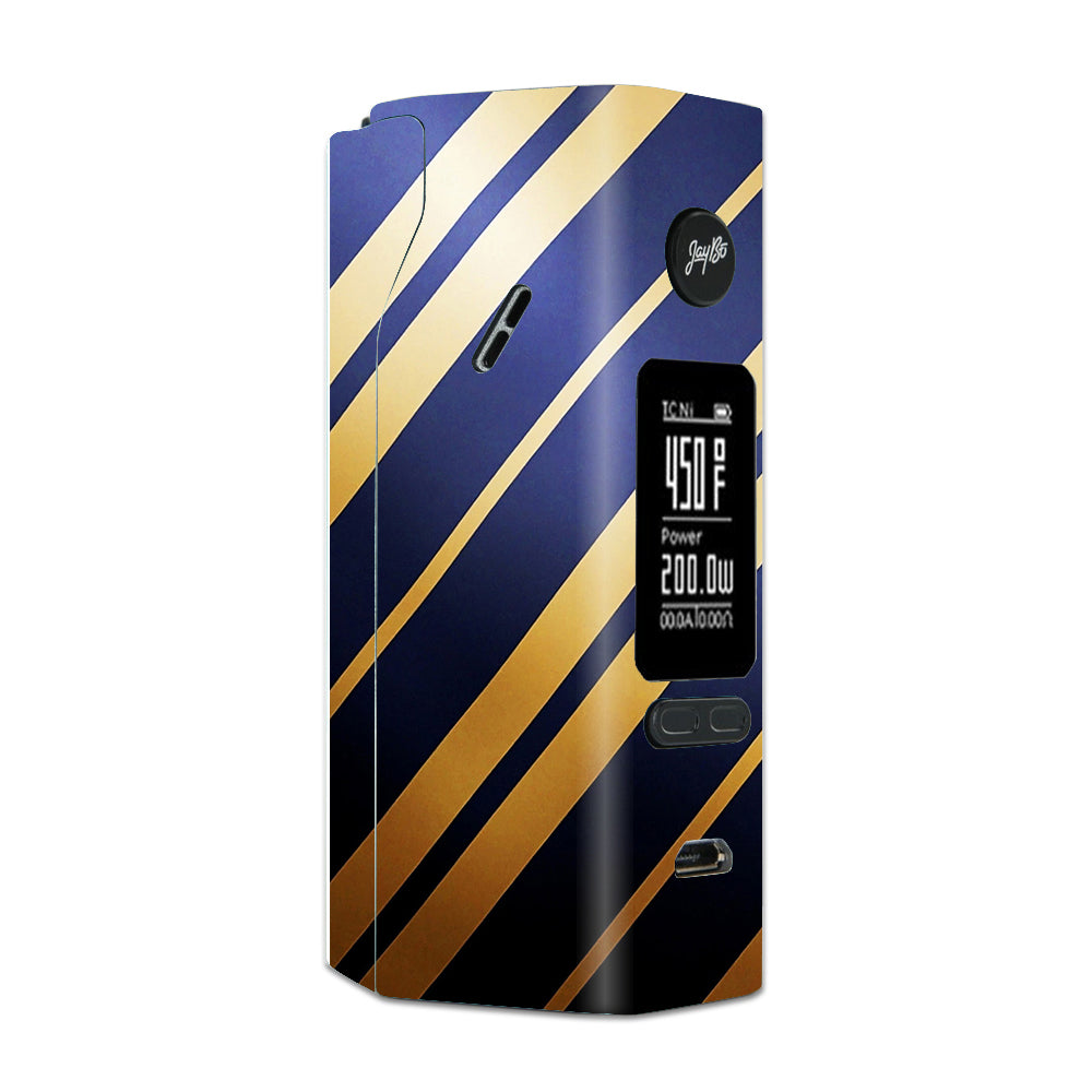  Blue Gold Stripes Wismec Reuleaux RX 2/3 combo kit Skin