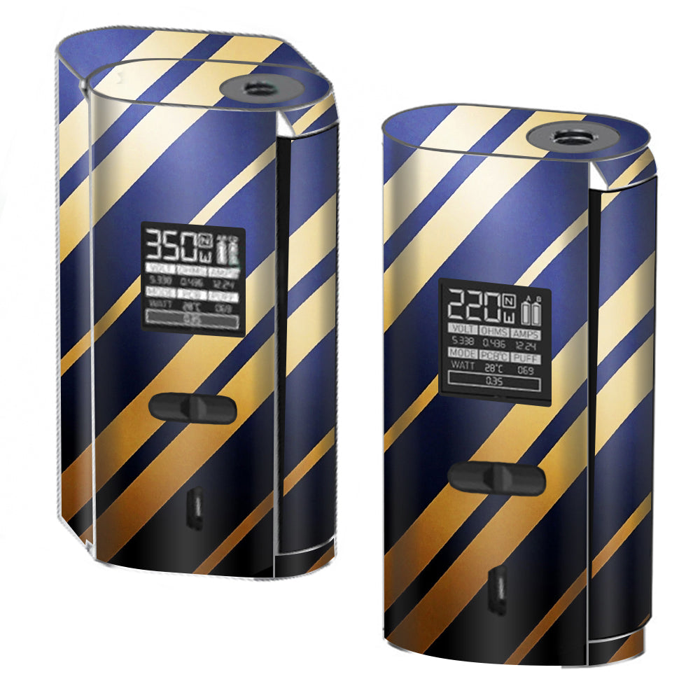  Blue Gold Stripes Smok GX2/4 350w Skin