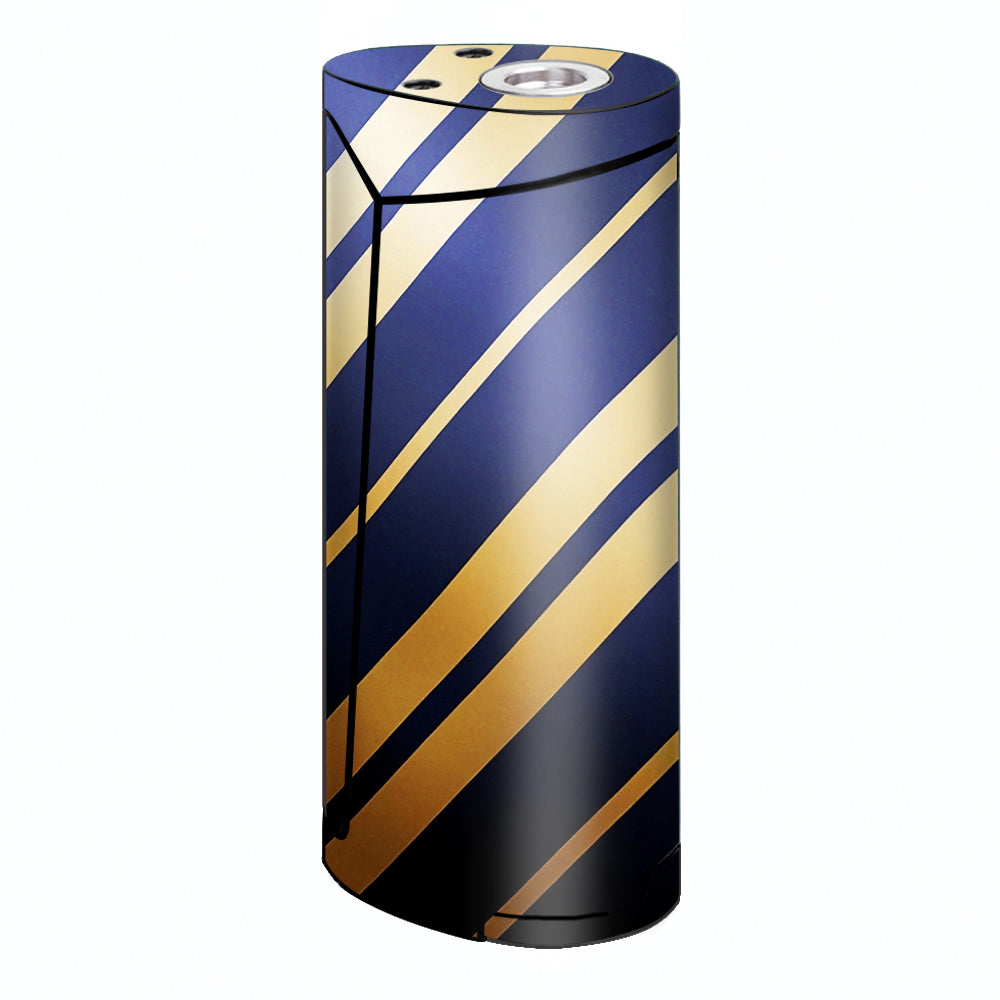  Blue Gold Stripes Smok Priv V8 60w Skin