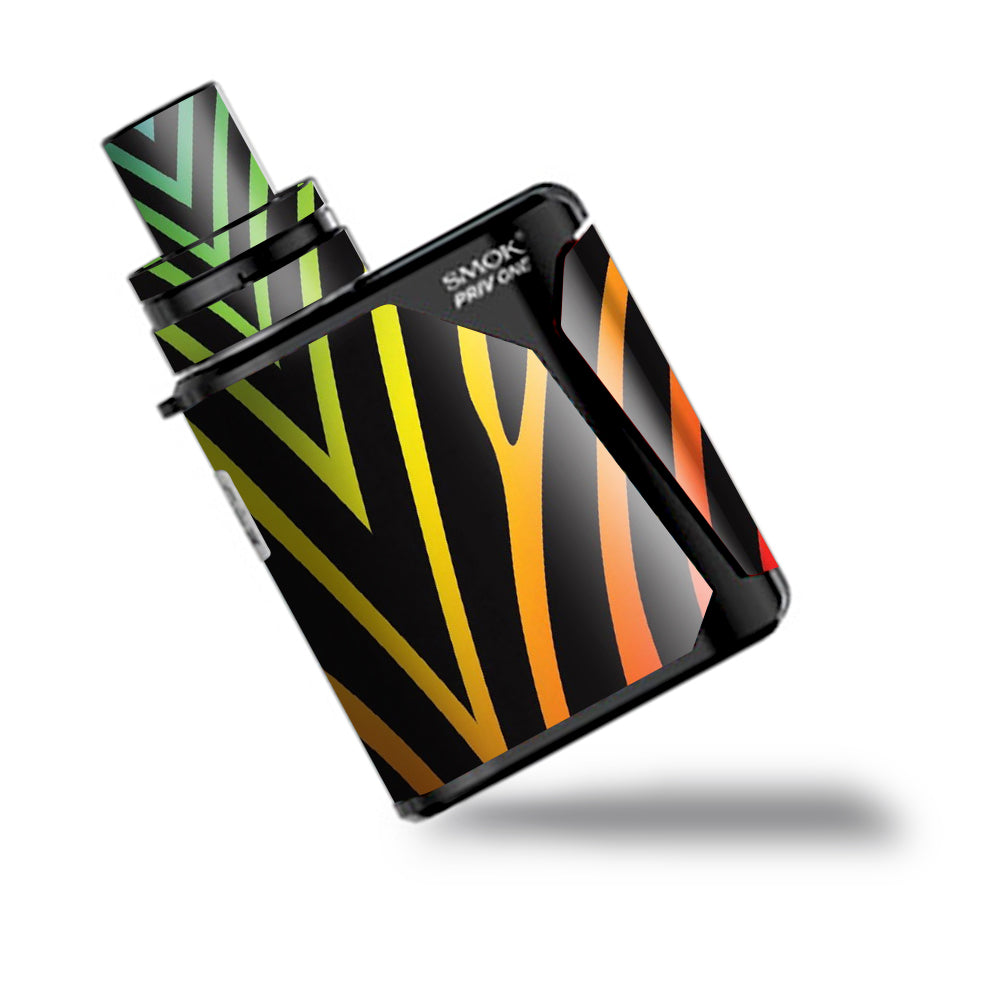   Zebra Stripe Rainbow Smok Priv One Skin