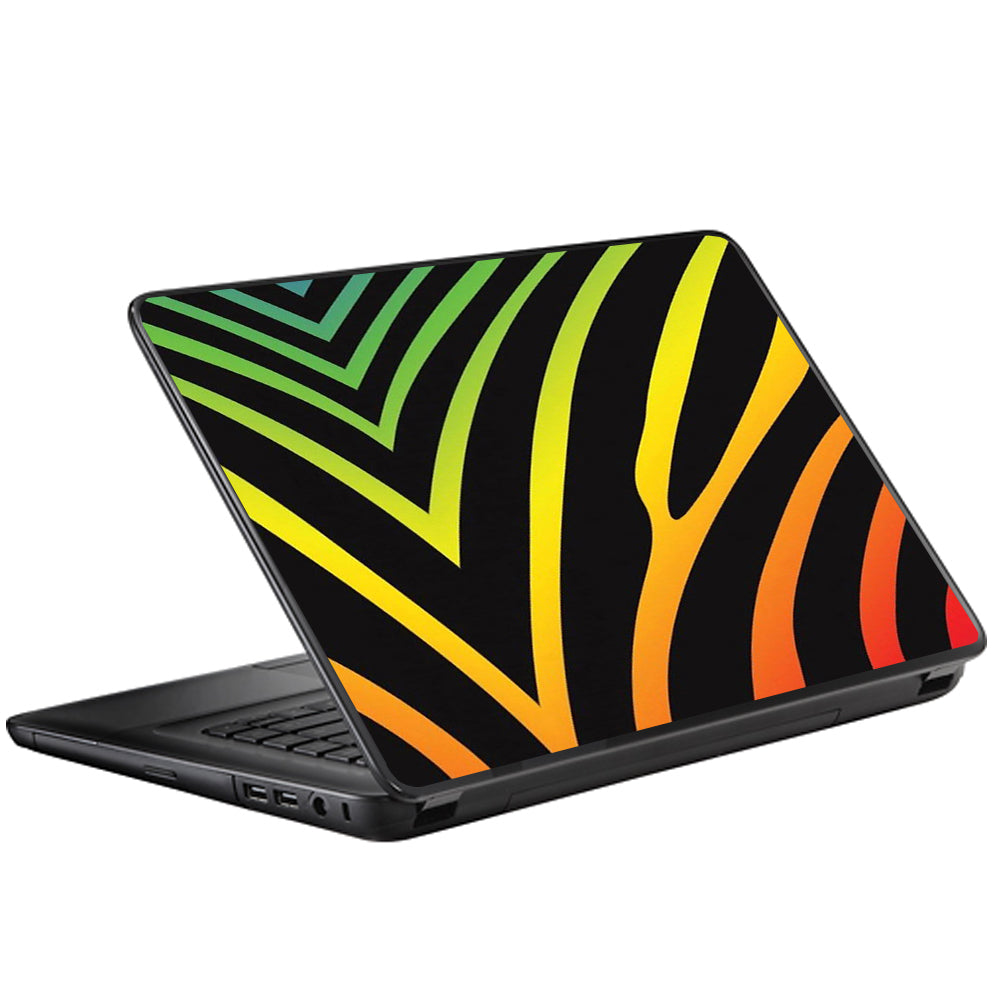  Zebra Stripe Rainbow Universal 13 to 16 inch wide laptop Skin
