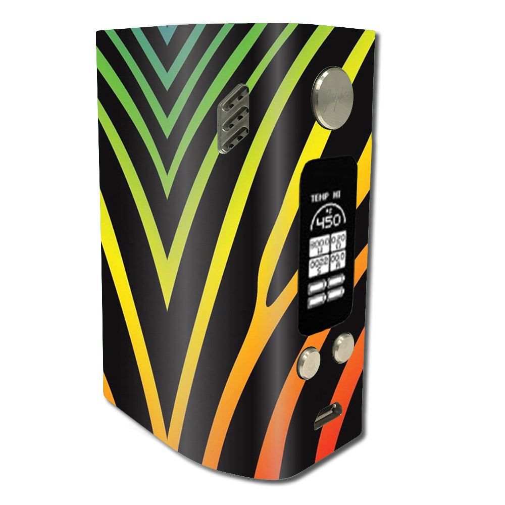   Zebra Stripe Rainbow Wismec Reuleaux RX300 Skin