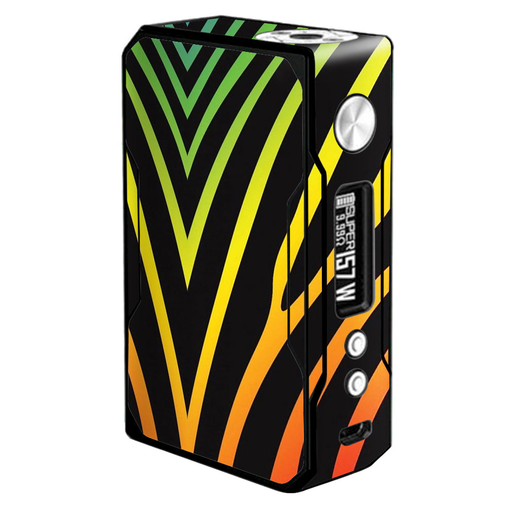   Zebra Stripe Rainbow Voopoo Drag 157w Skin