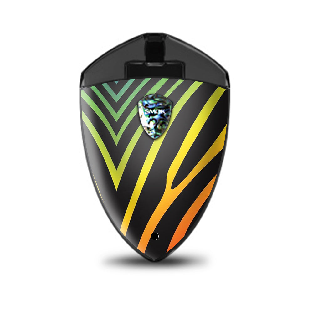   Zebra Stripe Rainbow Smok Rolo Badge Skin
