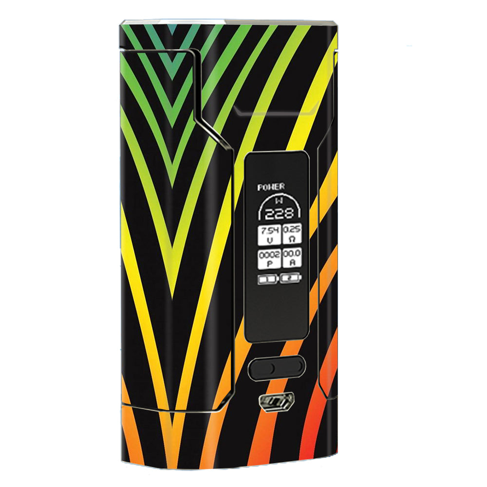   Zebra Stripe Rainbow Wismec Predator 228 Skin