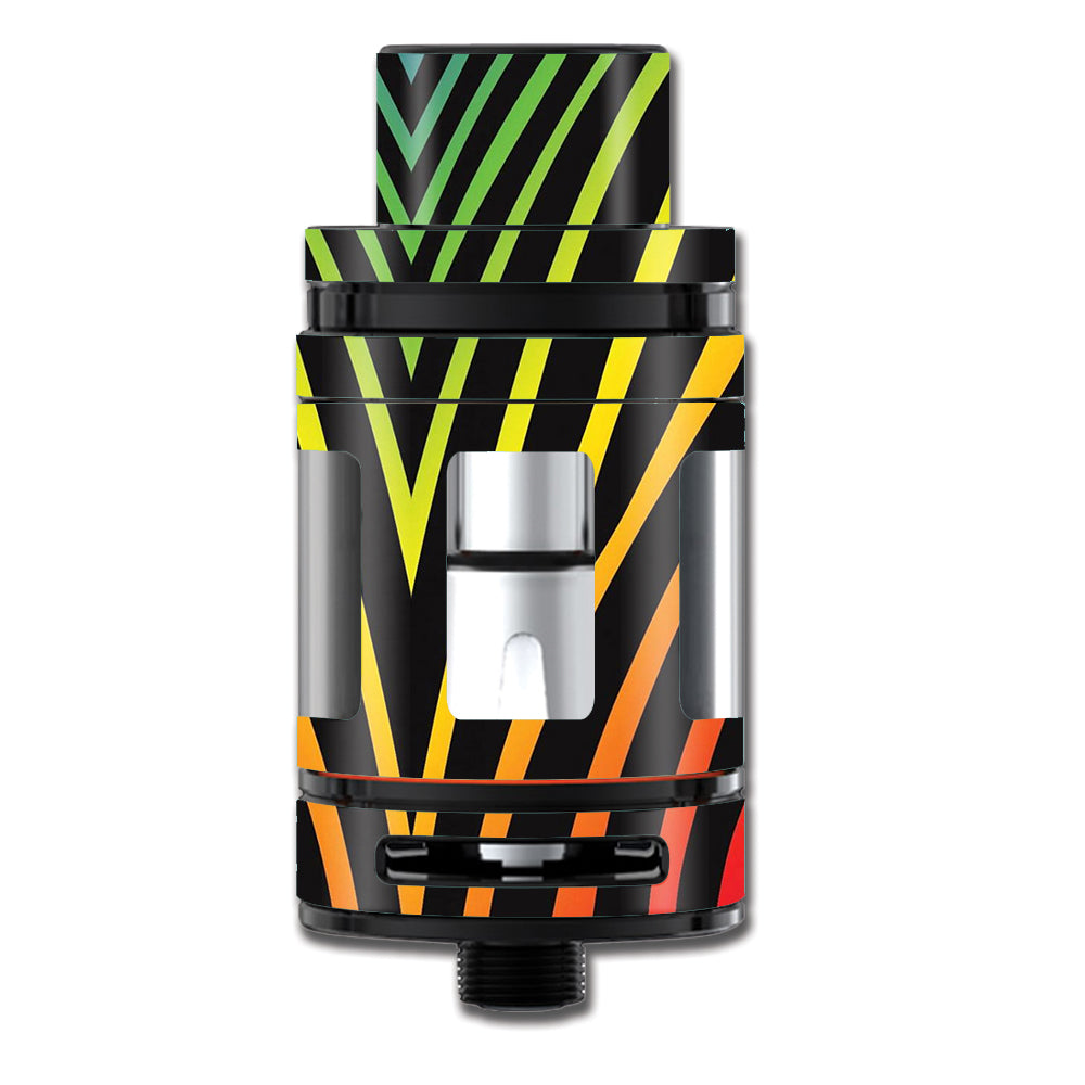  Zebra Stripe Rainbow Smok TFV8 Mini Big Baby Beast Skin