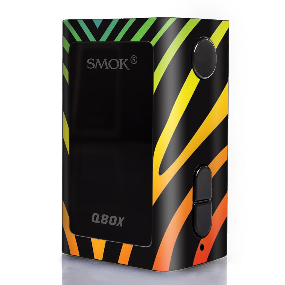   Zebra Stripe Rainbow Smok Q-Box Skin