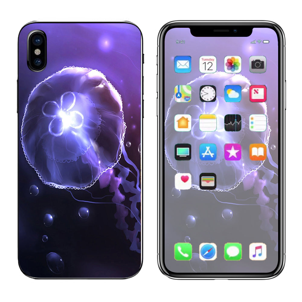  Under Water Jelly Fish Apple iPhone X Skin