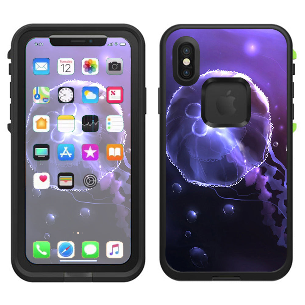  Under Water Jelly Fish Lifeproof Fre Case iPhone X Skin
