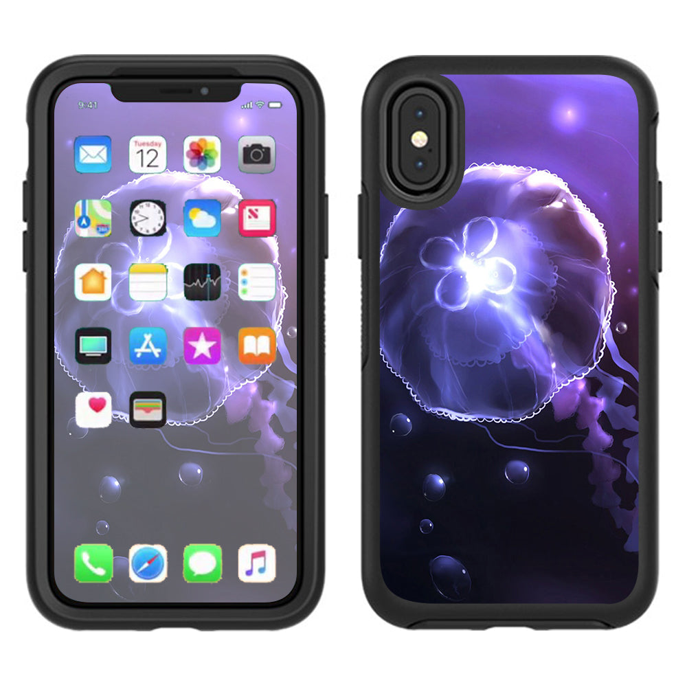  Under Water Jelly Fish Otterbox Defender Apple iPhone X Skin