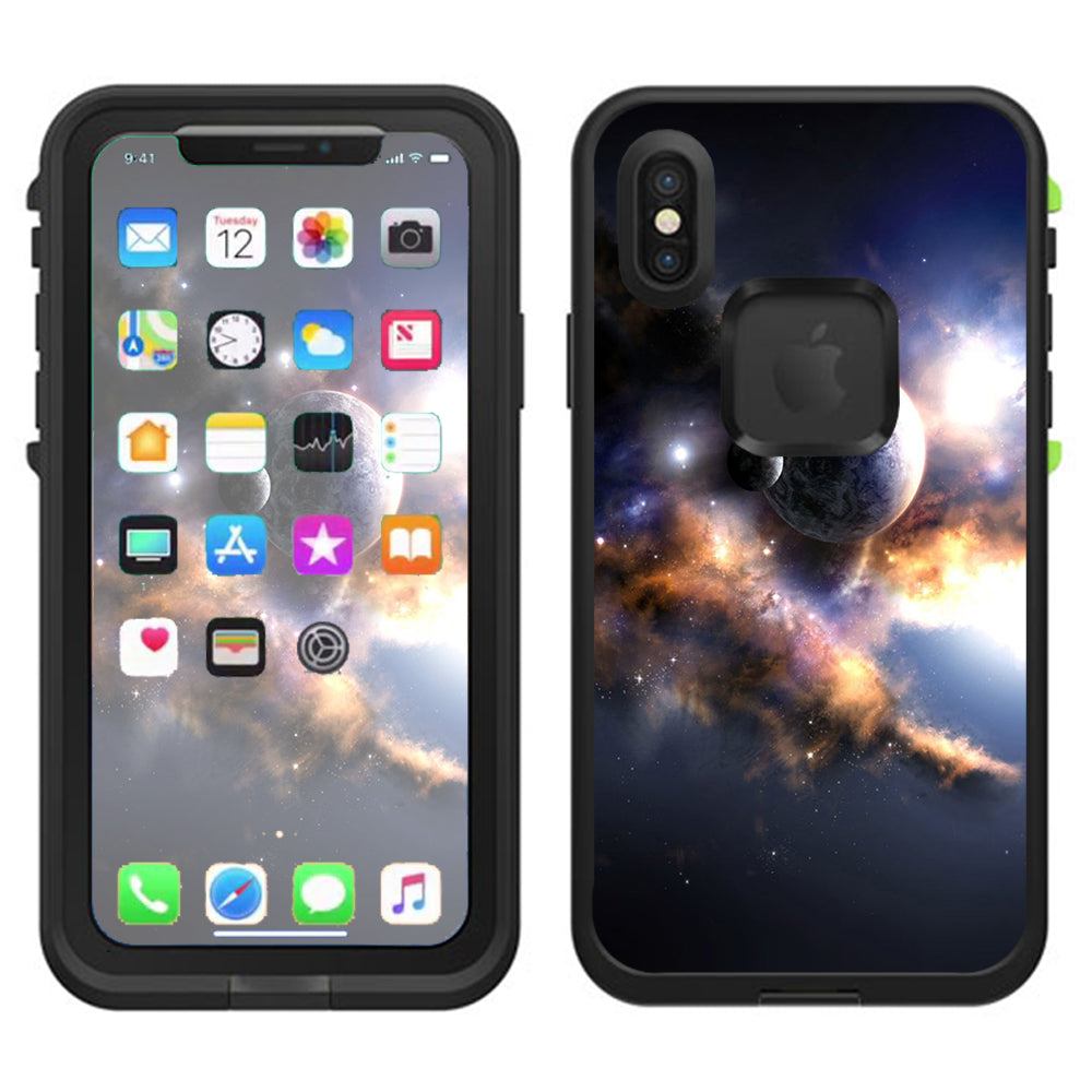  Planets Moons Space Lifeproof Fre Case iPhone X Skin