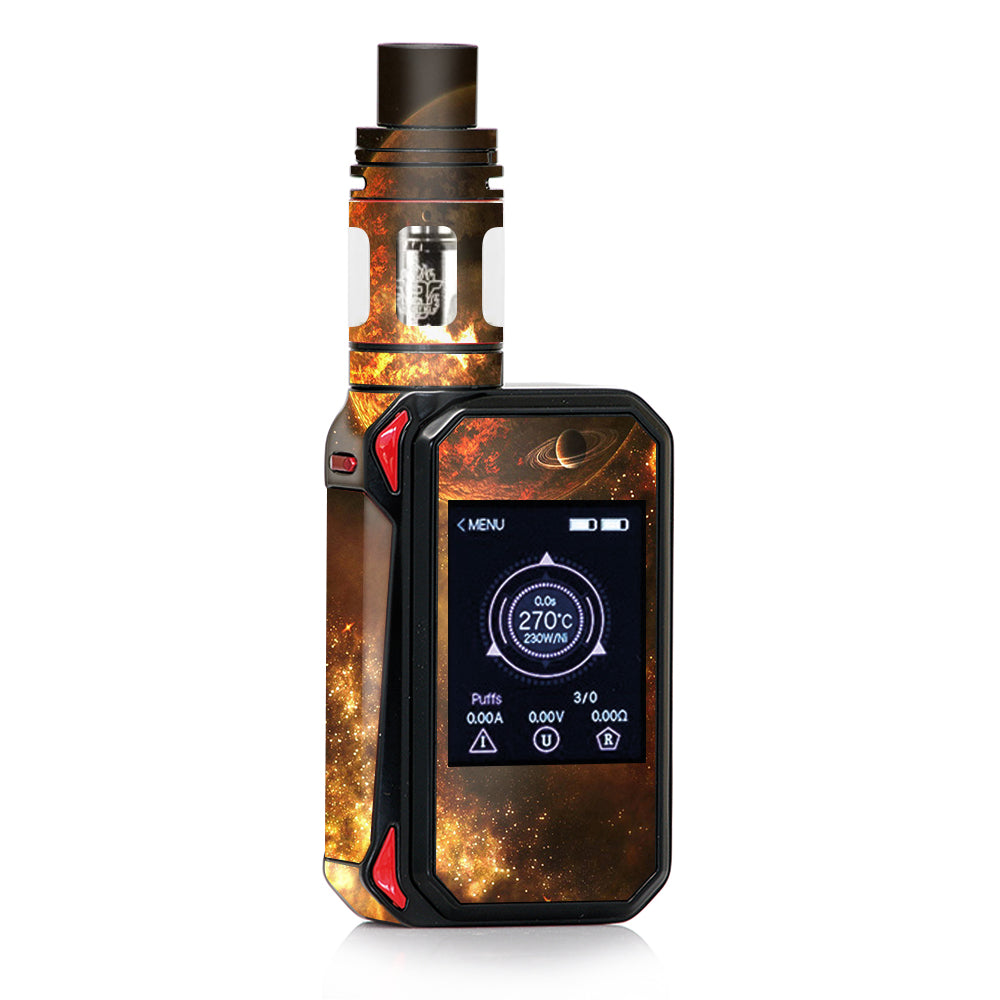  Planets Fire Saturn Rings Smok G-priv 2 Skin