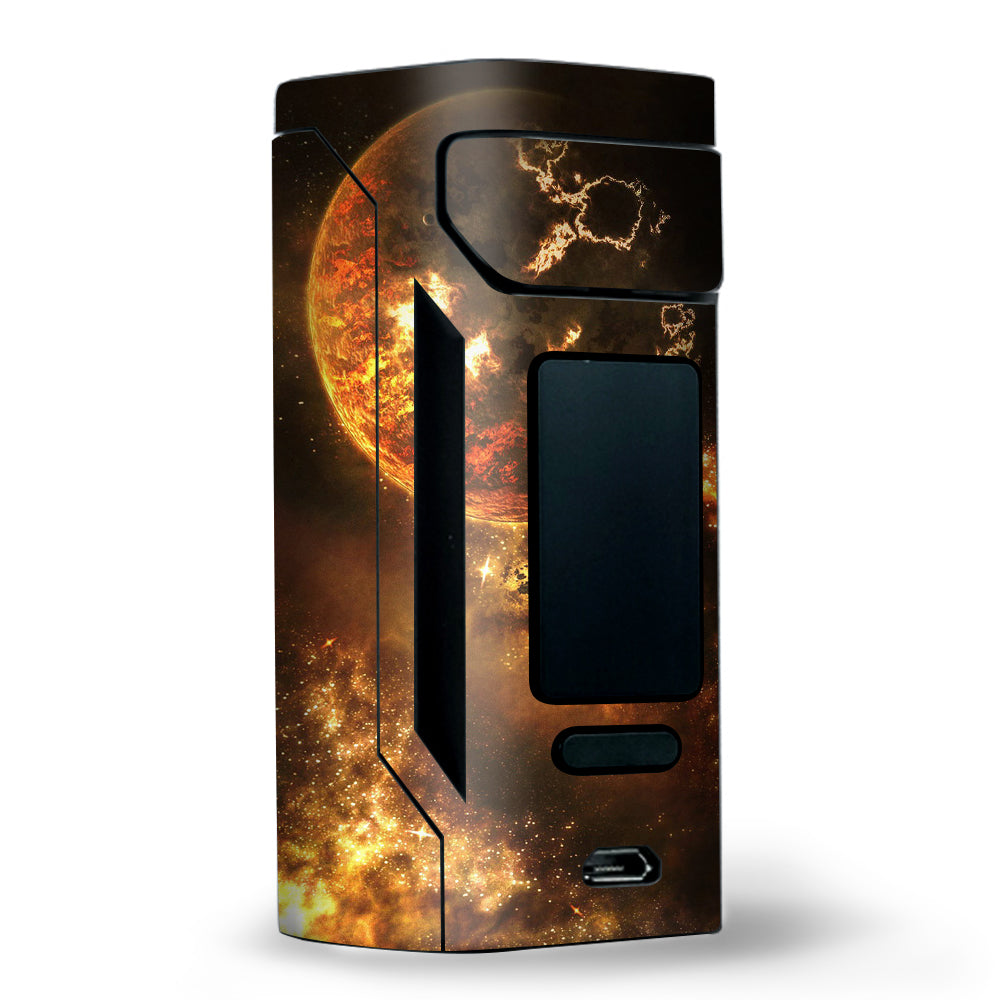  Planets Fire Saturn Rings Wismec RX2 20700 Skin