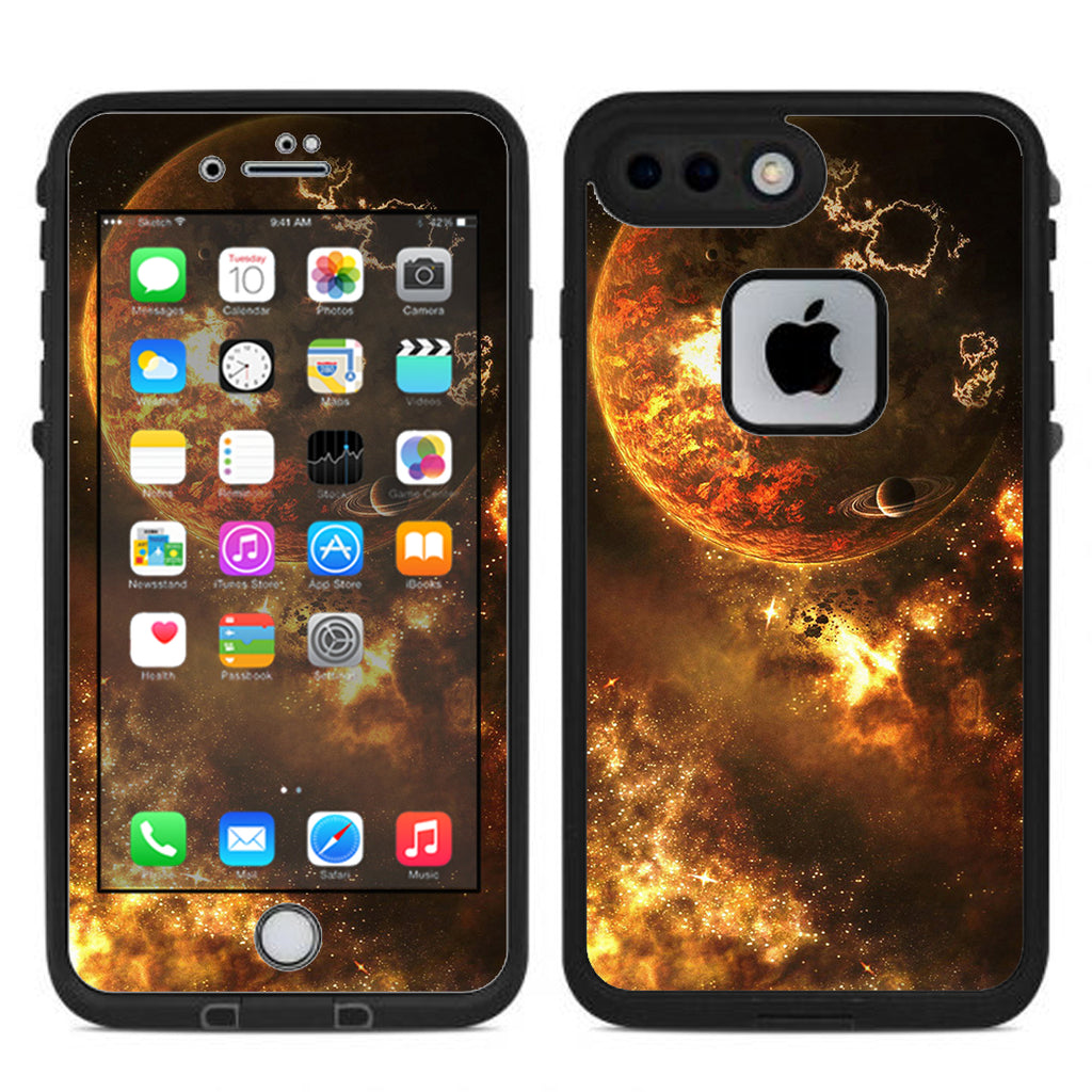  Planets Fire Saturn Rings Lifeproof Fre iPhone 7 Plus or iPhone 8 Plus Skin