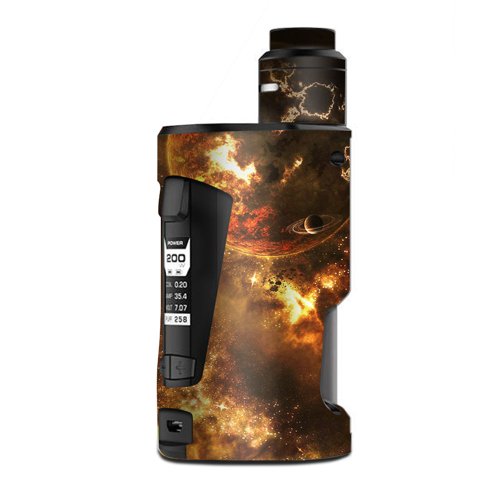  Planets Fire Saturn Rings G Box Squonk Geek Vape Skin