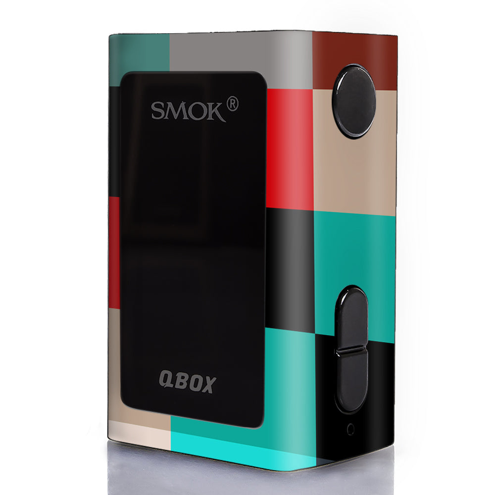  Colorful  Boxes Checkers Smok Q-Box Skin