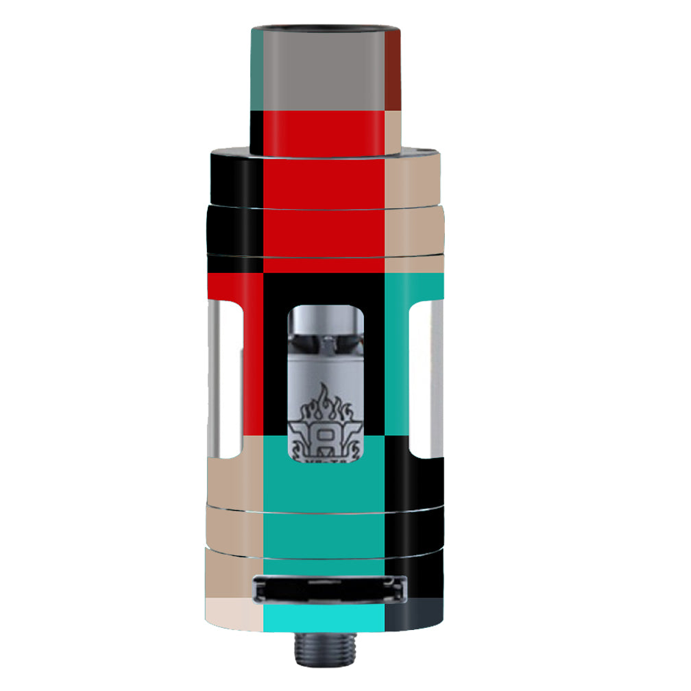  Colorful  Boxes Checkers Smok TFV8 Tank Skin