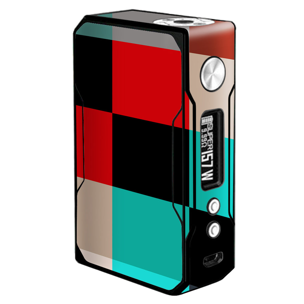  Colorful  Boxes Checkers Voopoo Drag 157w Skin