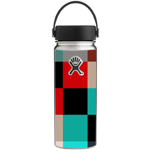  Colorful  Boxes Checkers Hydroflask 18oz Wide Mouth Skin