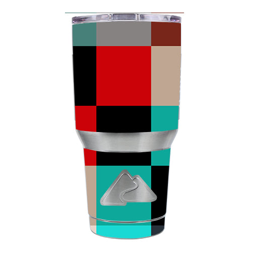  Colorful  Boxes Checkers Ozark Trail 20oz Tumbler Skin