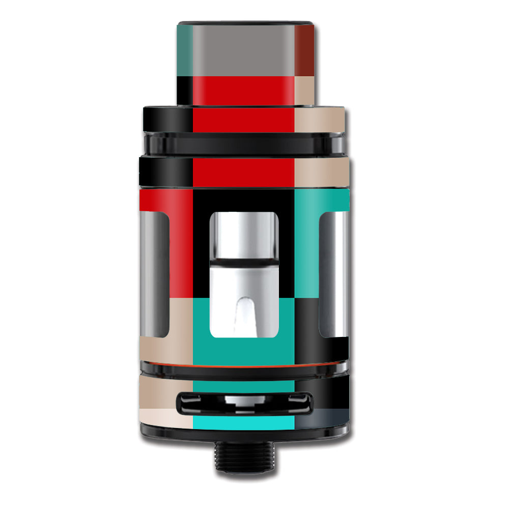  Colorful  Boxes Checkers Smok TFV8 Mini Big Baby Beast Skin
