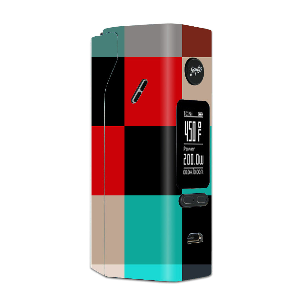  Colorful  Boxes Checkers Wismec Reuleaux RX 2/3 combo kit Skin