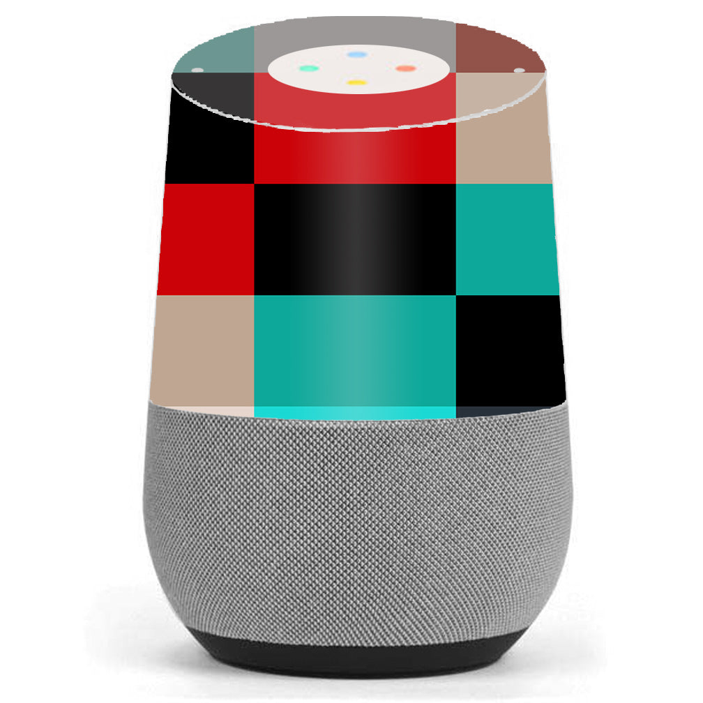  Colorful  Boxes Checkers Google Home Skin