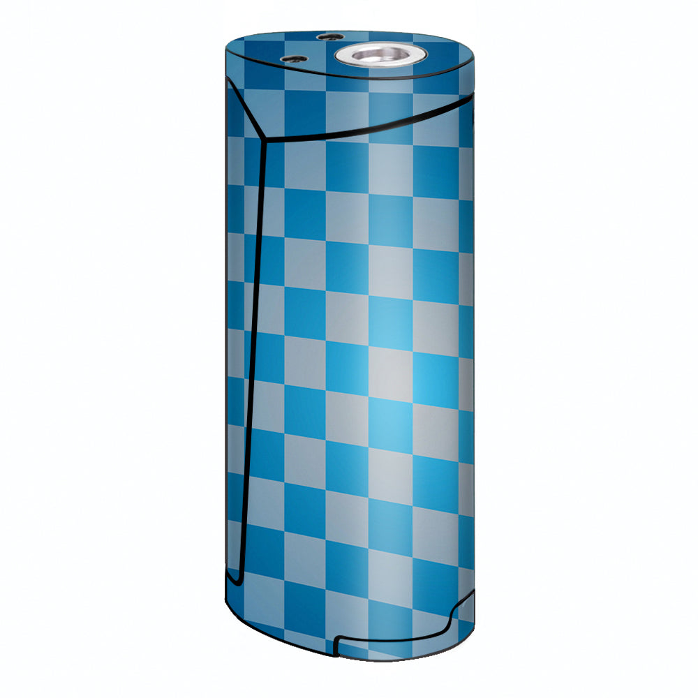  Blue Grey Checkers Smok Priv V8 60w Skin