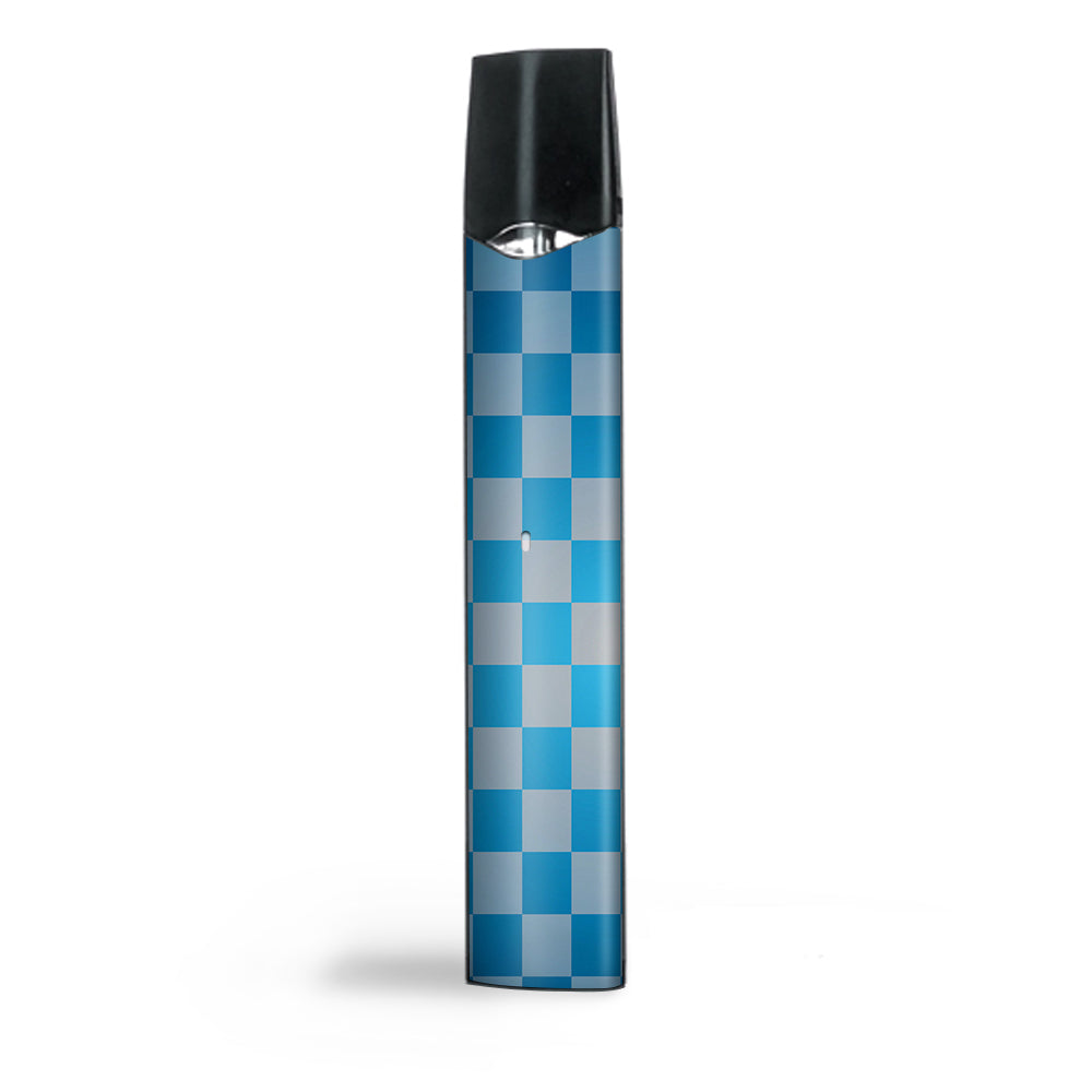  Blue Grey Checkers Smok Infinix Ultra Portable Skin
