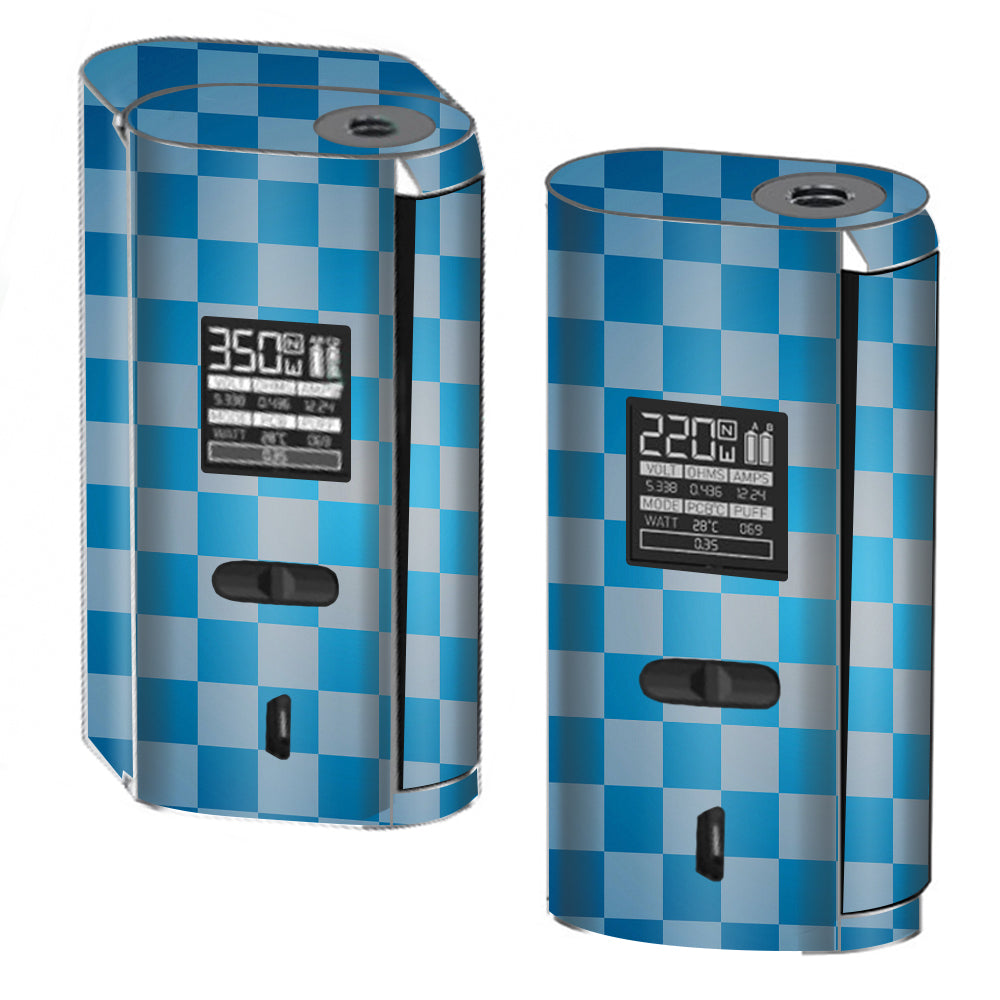  Blue Grey Checkers Smok GX2/4 350w Skin