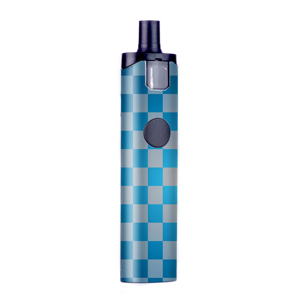  Blue Grey Checkers Wismec Motiv Pod Skin
