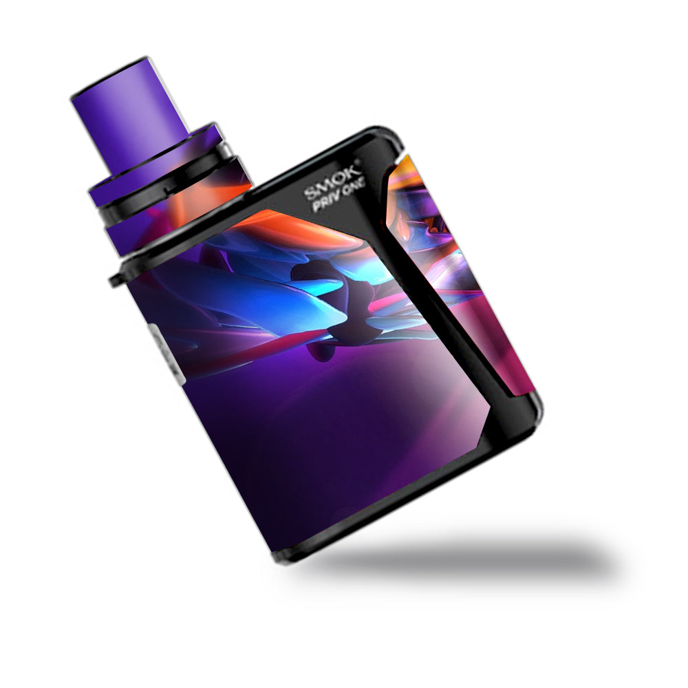  Futuristic Digital Glass Smok Priv One Skin