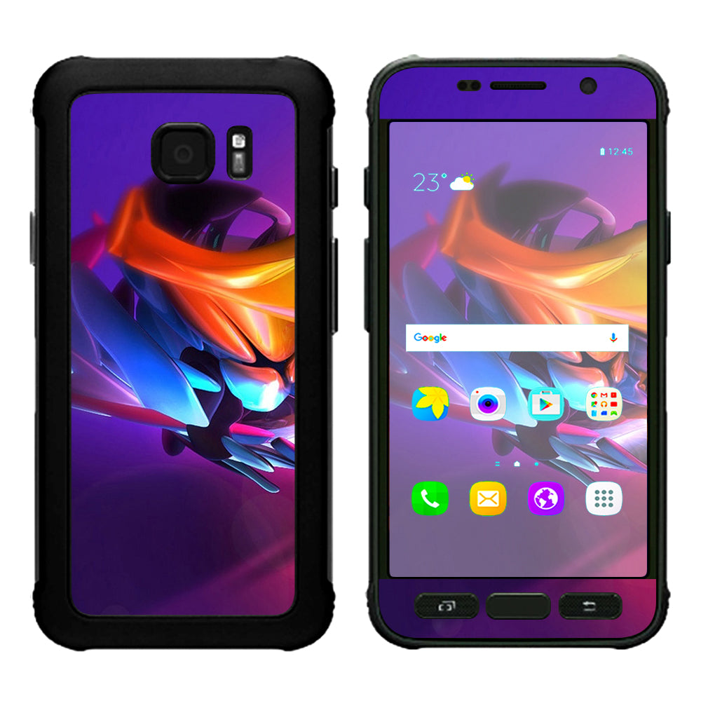  Futuristic Digital Glass Samsung Galaxy S7 Active Skin