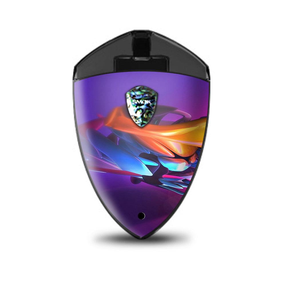  Futuristic Digital Glass Smok Rolo Badge Skin