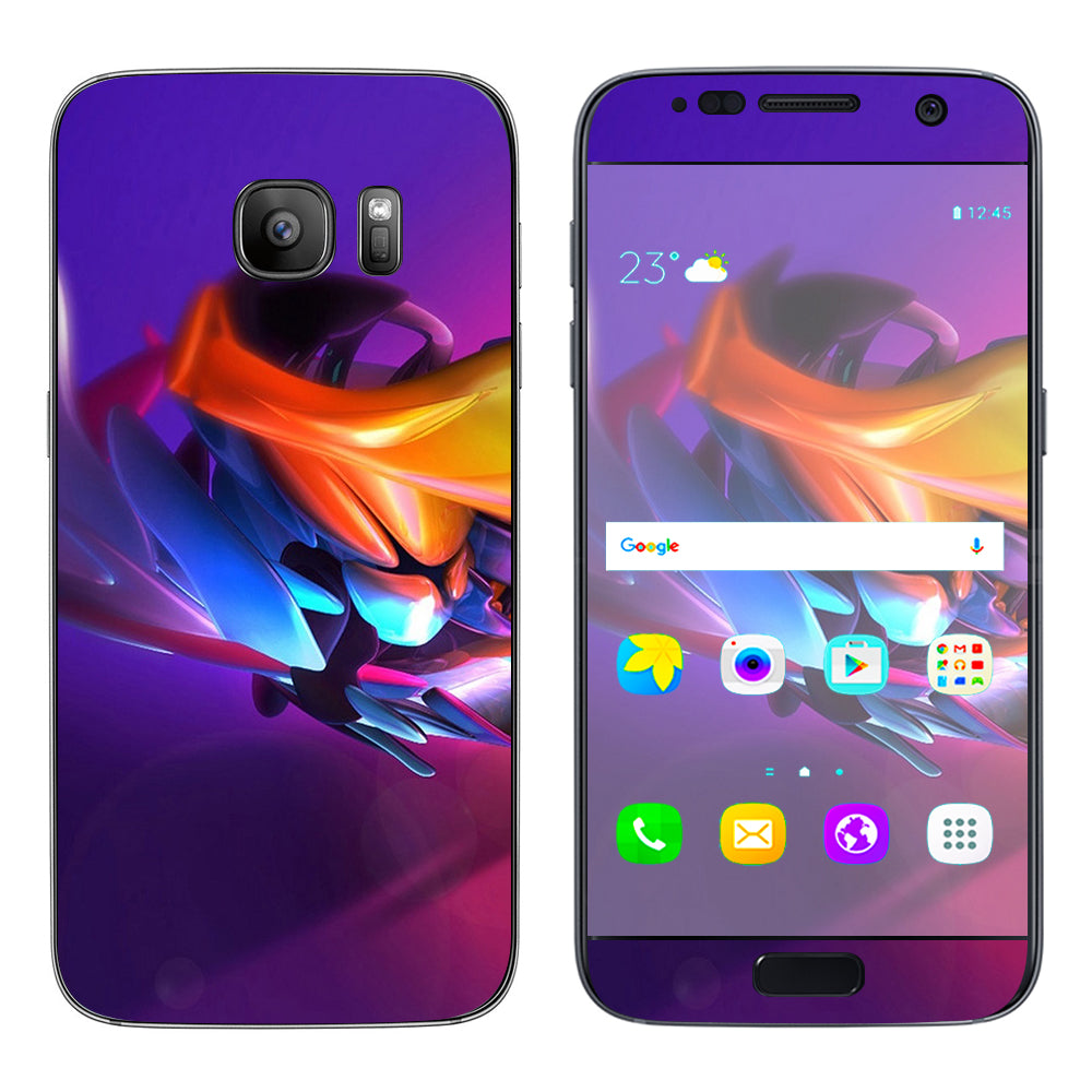  Futuristic Digital Glass Samsung Galaxy S7 Skin