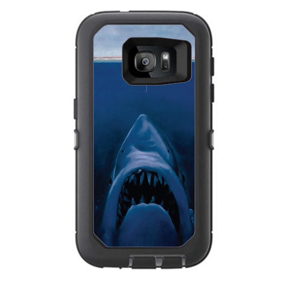  Great White Shark  Boat Otterbox Defender Samsung Galaxy S7 Skin