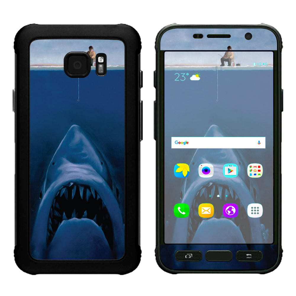  Great White Shark  Boat Samsung Galaxy S7 Active Skin