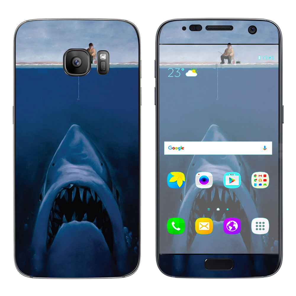  Great White Shark  Boat Samsung Galaxy S7 Skin
