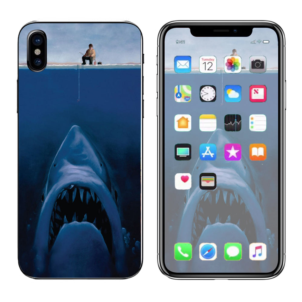  Great White Shark  Boat Apple iPhone X Skin