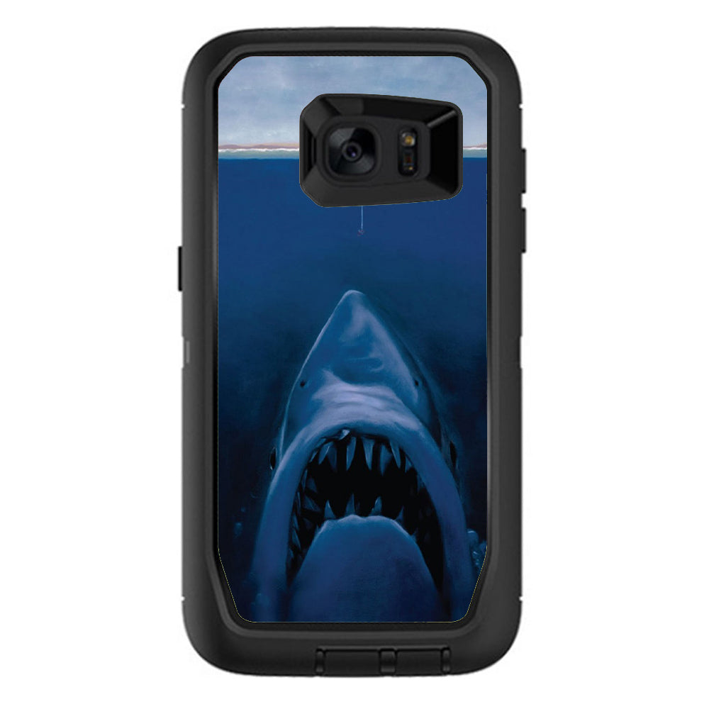  Great White Shark  Boat Otterbox Defender Samsung Galaxy S7 Edge Skin