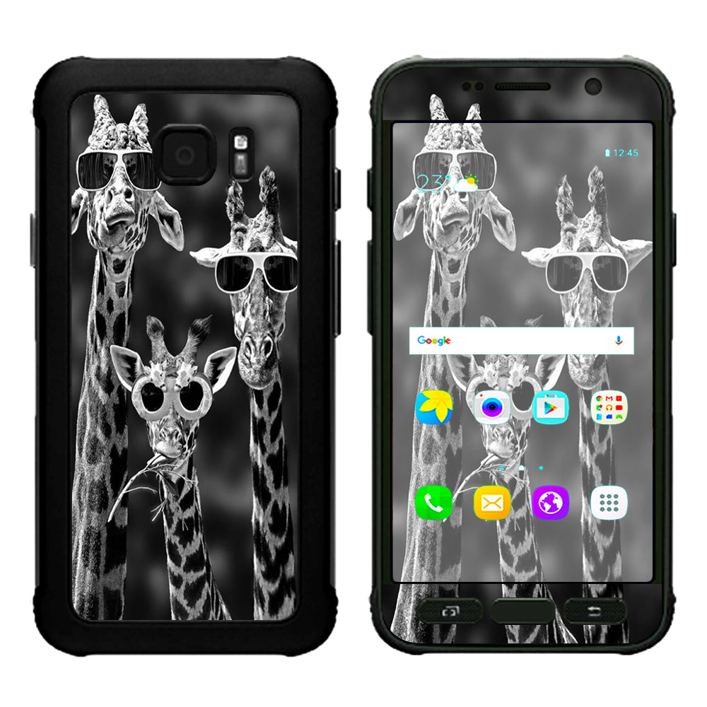  Giraffes Sunglasses Samsung Galaxy S7 Active Skin