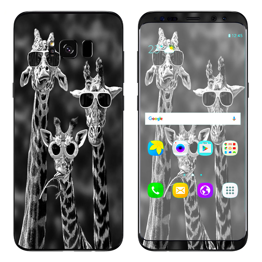  Giraffes Sunglasses Samsung Galaxy S8 Skin